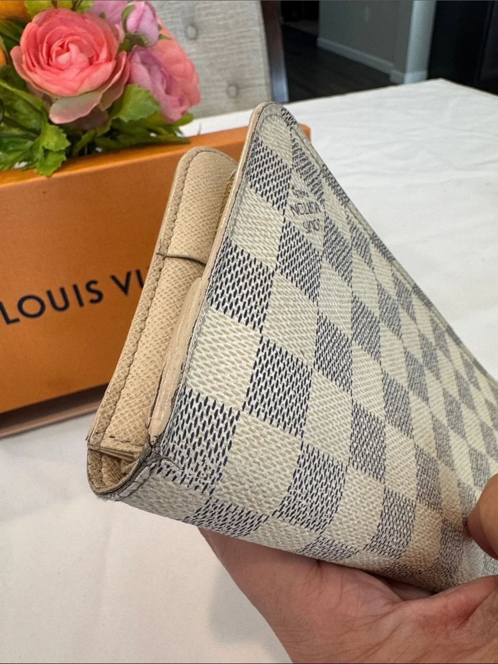 Authentic Louis Vuitton Insolite Azure Wallet with box